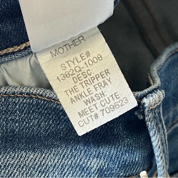 NEW! MOTHER The Tripper Ankle Fray Jeans Meet Cute 29 - Picture 13 of 14